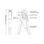 Network UTP Crimping Tool, with Ratchet, Wire stripping & cutting RJ45 RJ11 RJ12 6P 8P 8C 6P 6C 4C 2C  8 Pin 6 Pin 12 mm 6mm with - Image 4